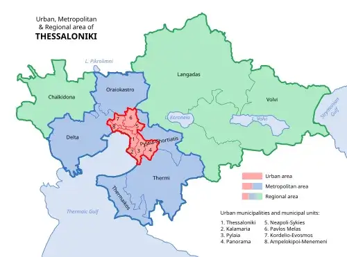 Mapa dworc&oacute;w autobusowych Saloniki