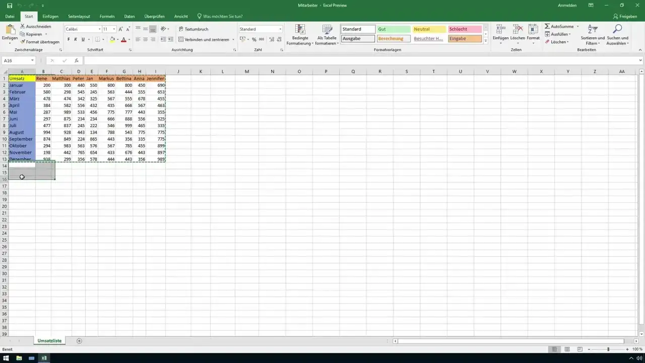 Excel zamiana wierszy na kolumny. Tabela z danymi miesięcznymi i sprzedażą.