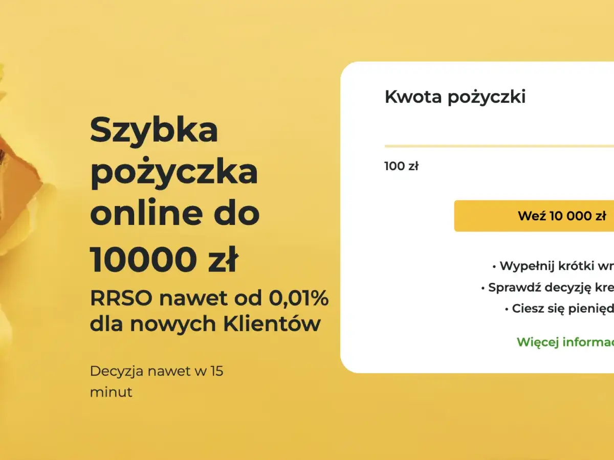 Szybka pożyczka online do 10000 zł. RRSO od 0,01% dla nowych klientów. Czy nagroda gwarantowana w pożyczce to zawsze tani gadżet o niskiej wartości?
