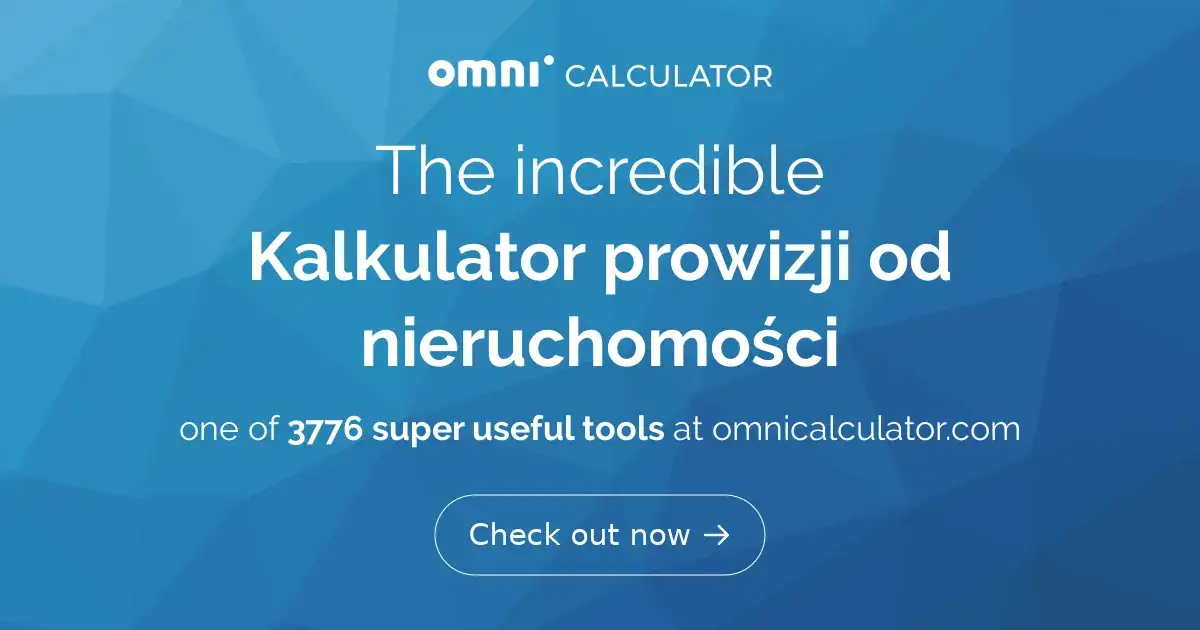 Kalkulator prowizji nieruchomości