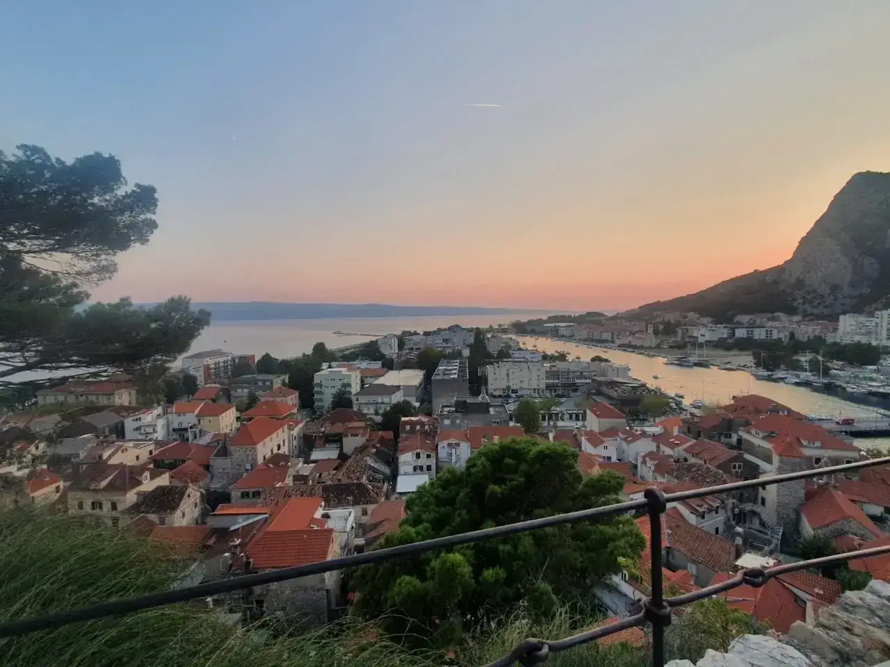 Twierdza Mirabella Omiš widok