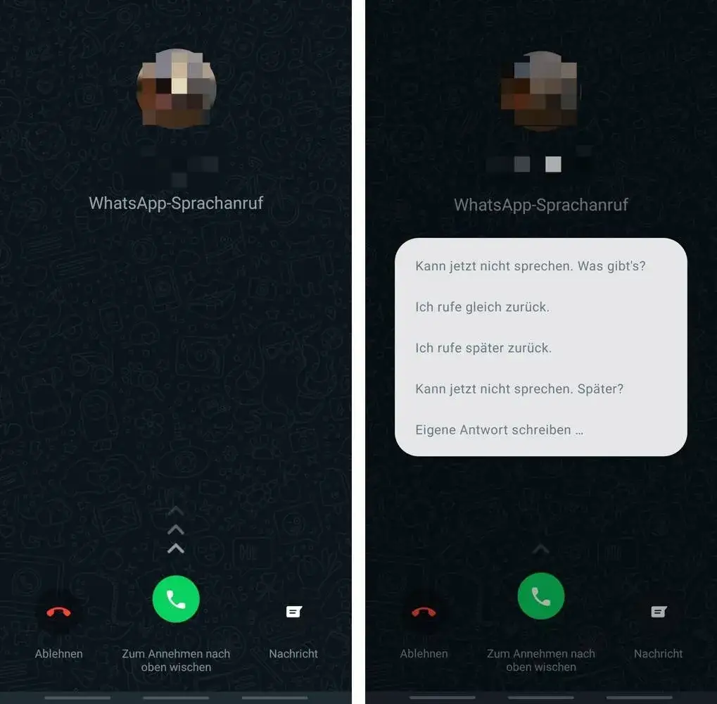 WhatsApp Anruf starten Anleitung Screenshot