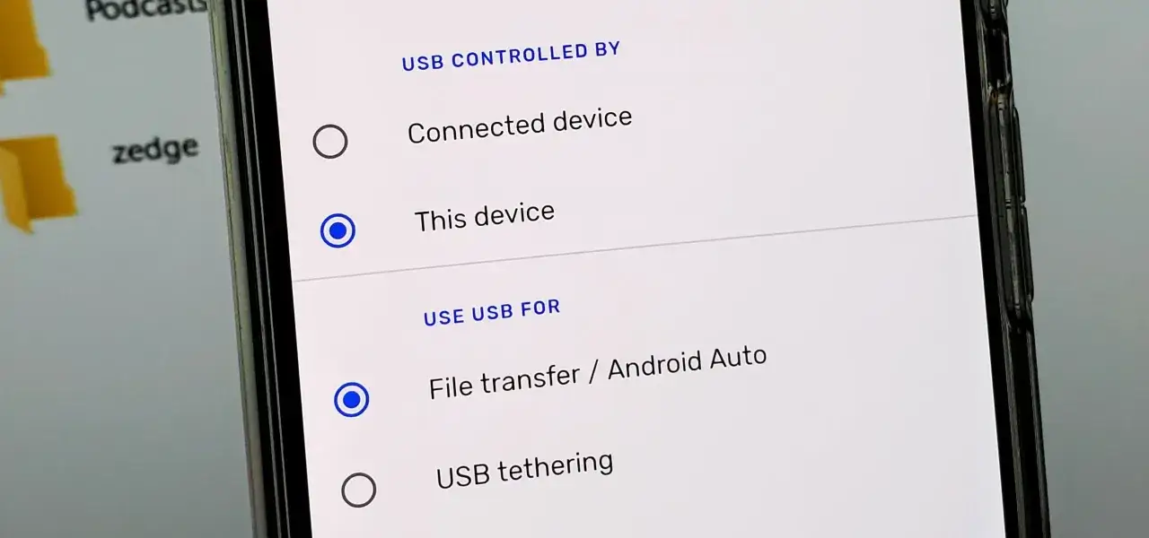 Ustawienia USB: