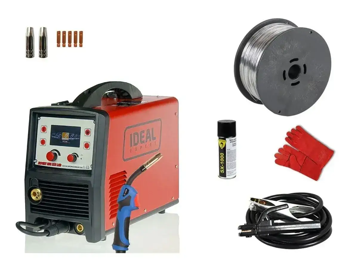 Spawarka IDEAL EXPERT, drut, rękawice i akcesoria. Czy to firma powermat? Nie, to IDEAL.