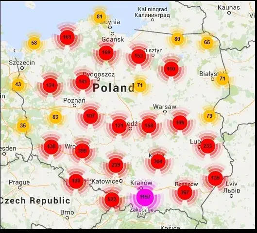 Mapa potencjału hydroenergetycznego Polski