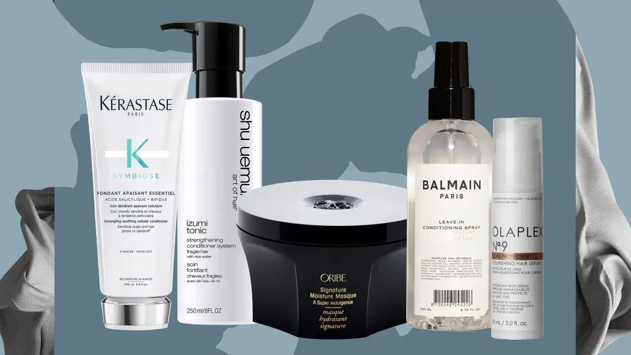 Hochwertige hairstyling produkte von Kérastase, Shu Uemura, Oribe, Balmain und Olaplex für gesundes, glänzendes Haar.