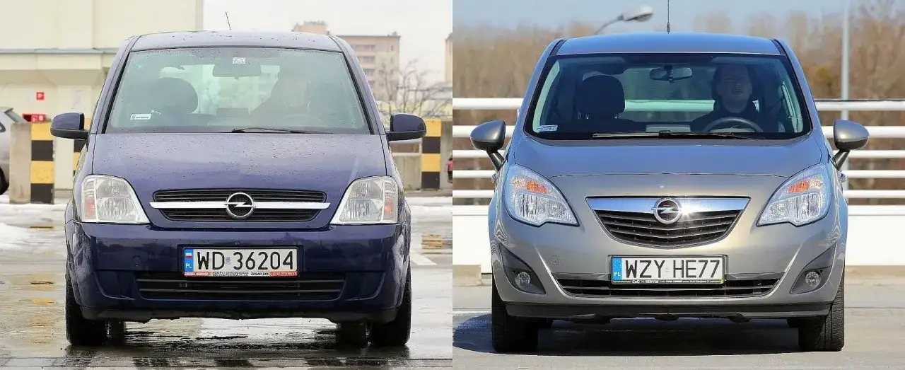 Opel Meriva A vs Meriva B por&oacute;wnanie