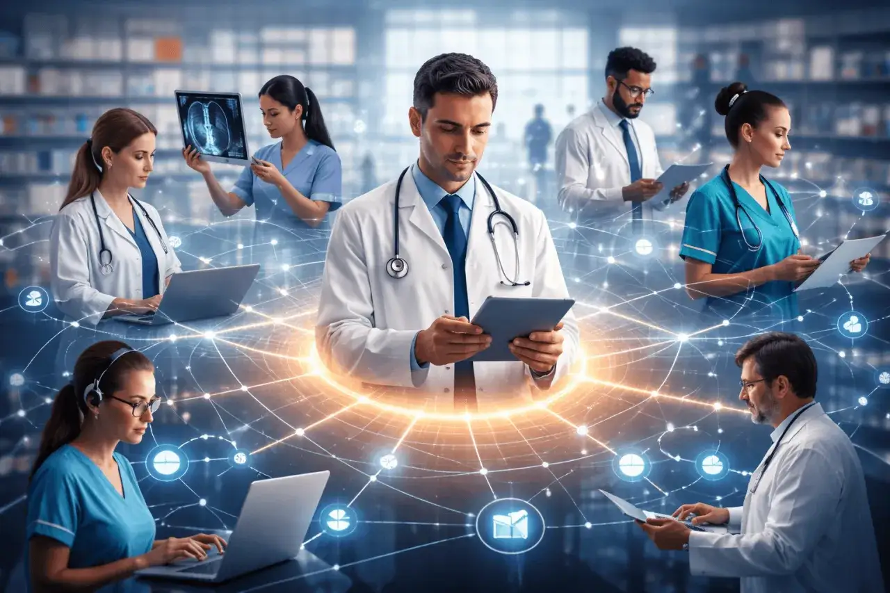 &Auml;rzte und Pflegekr&auml;fte nutzen digitale Tools f&uuml;r das Gesundheitsmanagement. Das Gehalt in diesem Bereich ist attraktiv.