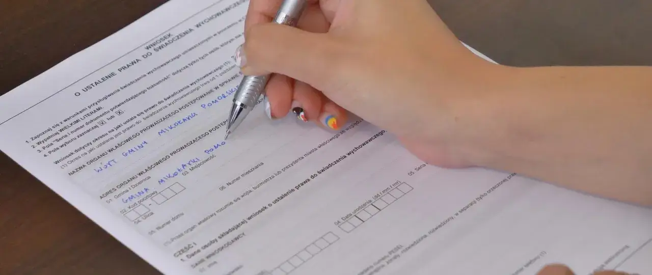 wypełnianie wniosku dokumenty biuro