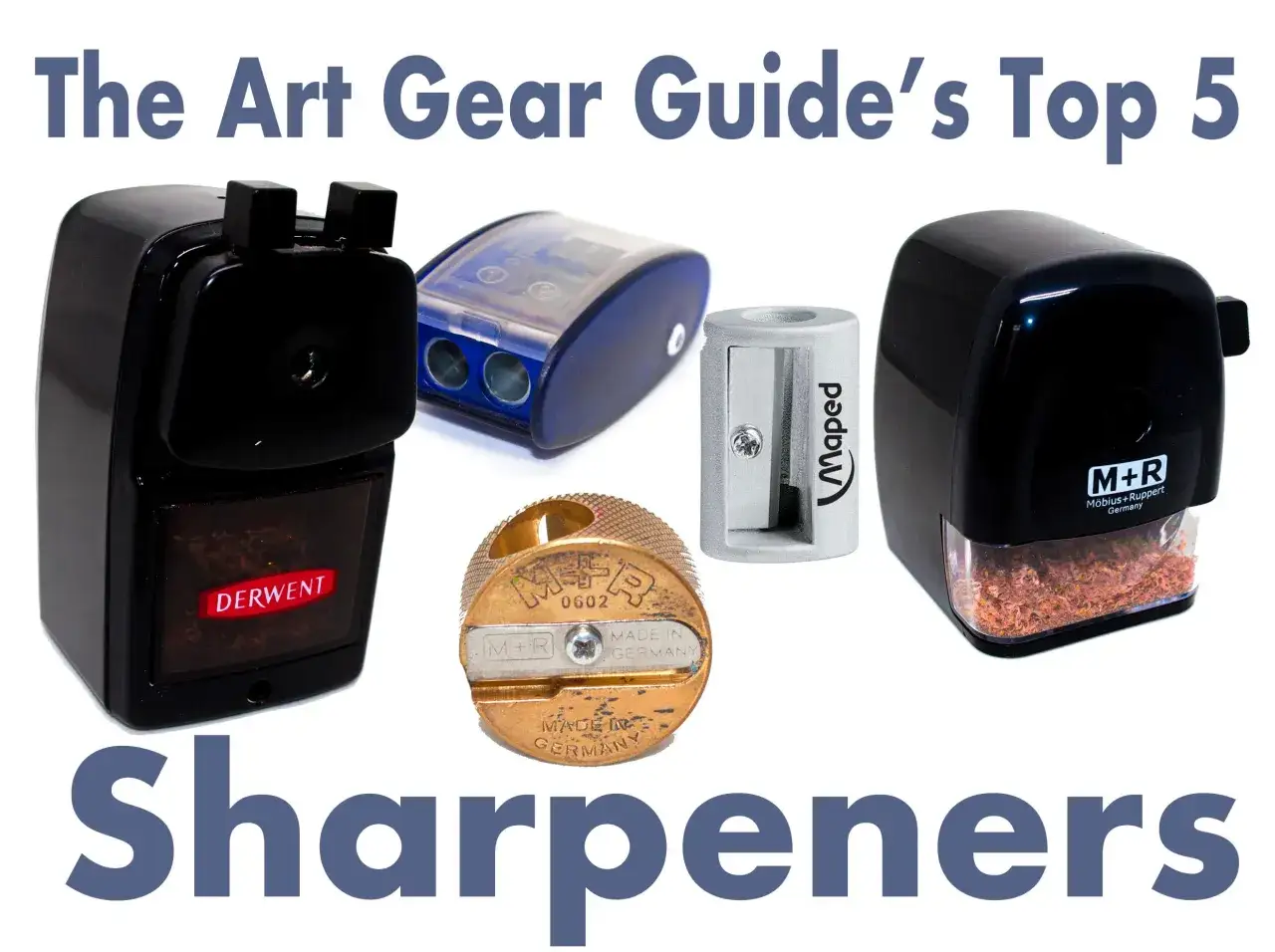 Los mejores tipos de sacapuntas: Derwent, M+R, Maped y m&aacute;s.