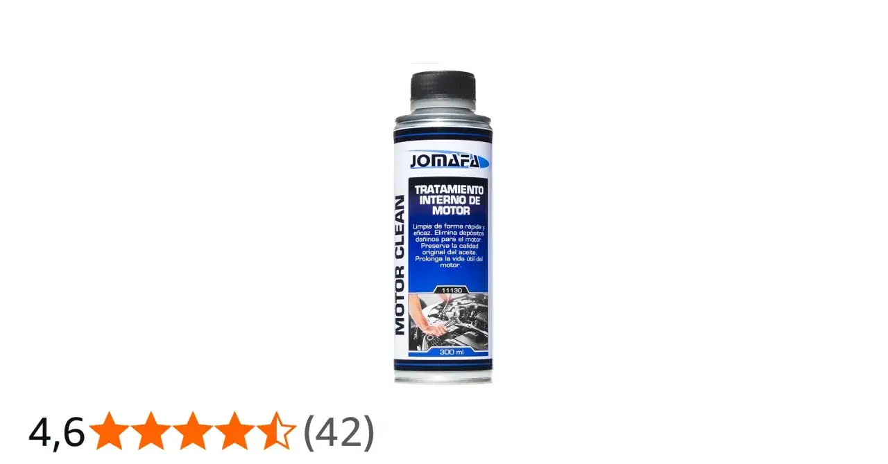 Botella de limpiador de motor interno JOMAFA Motor Clean. Elimina depósitos dañinos y prolonga la vida útil del motor.