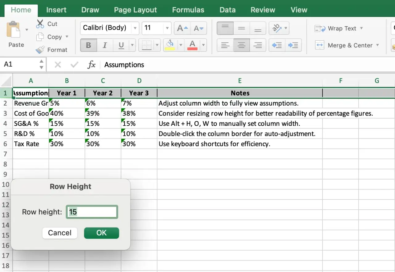 Excel podstawy: okno