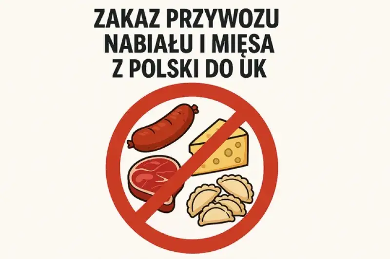 Zakaz wwozu mięsa i nabiału do UK