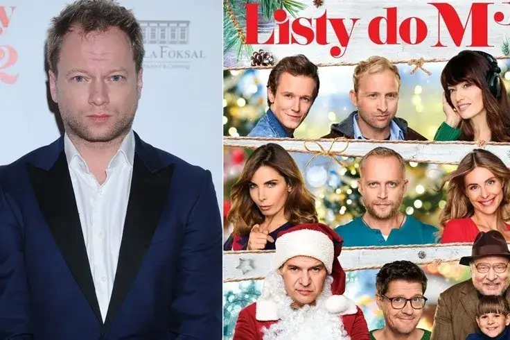 Maciej Stuhr różne role filmowe kolaż