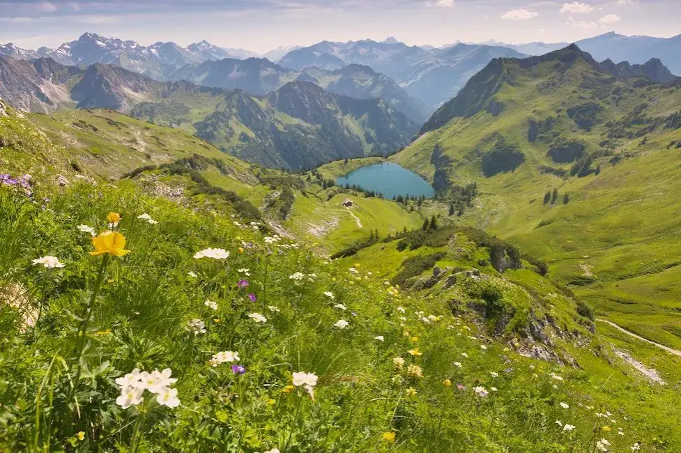 Allgäu Berglandschaft mit Bauernhof