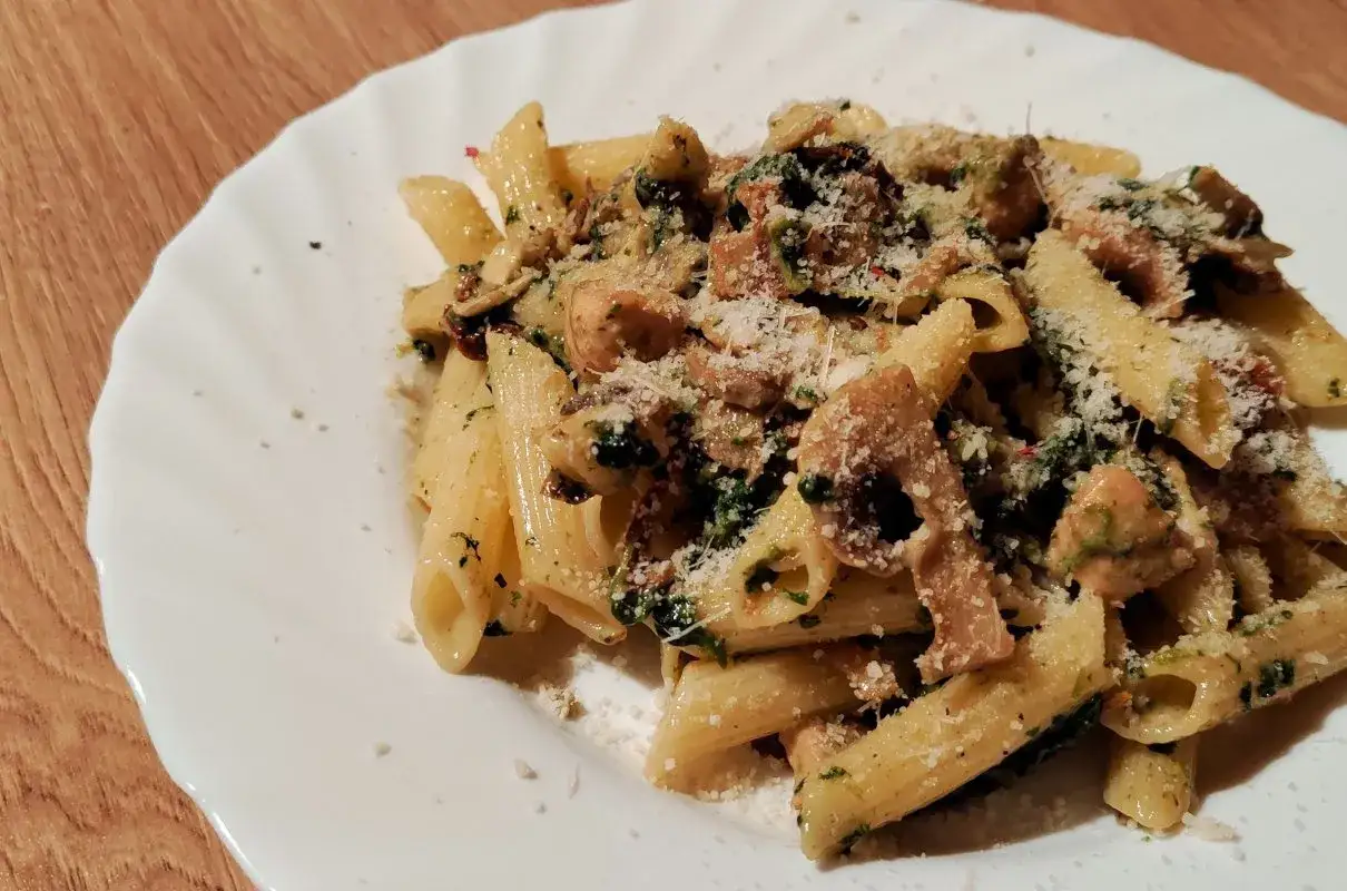Zdjęcie Penne w sosie śmietanowo serowym thermomix - łatwy przepis na obiad