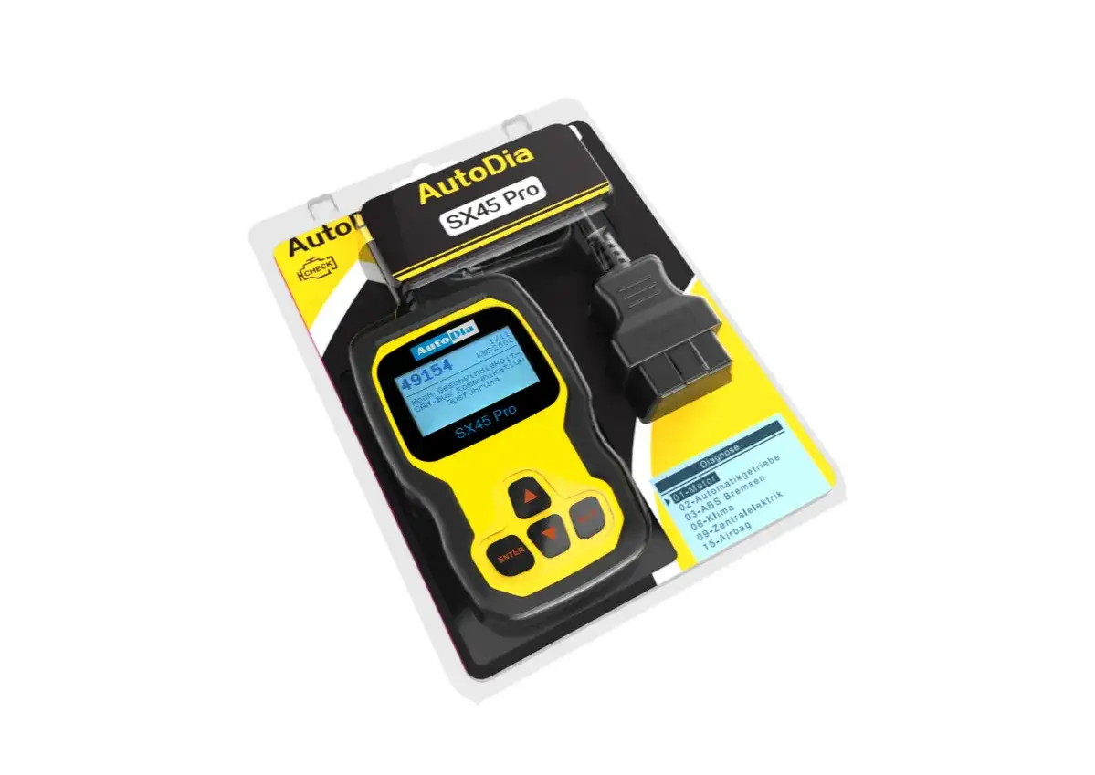 AutoDia SX45 Pro Diagnosegerät. Hilft bei der Fehlersuche, um zu verstehen, was die ECU beim Auto macht.