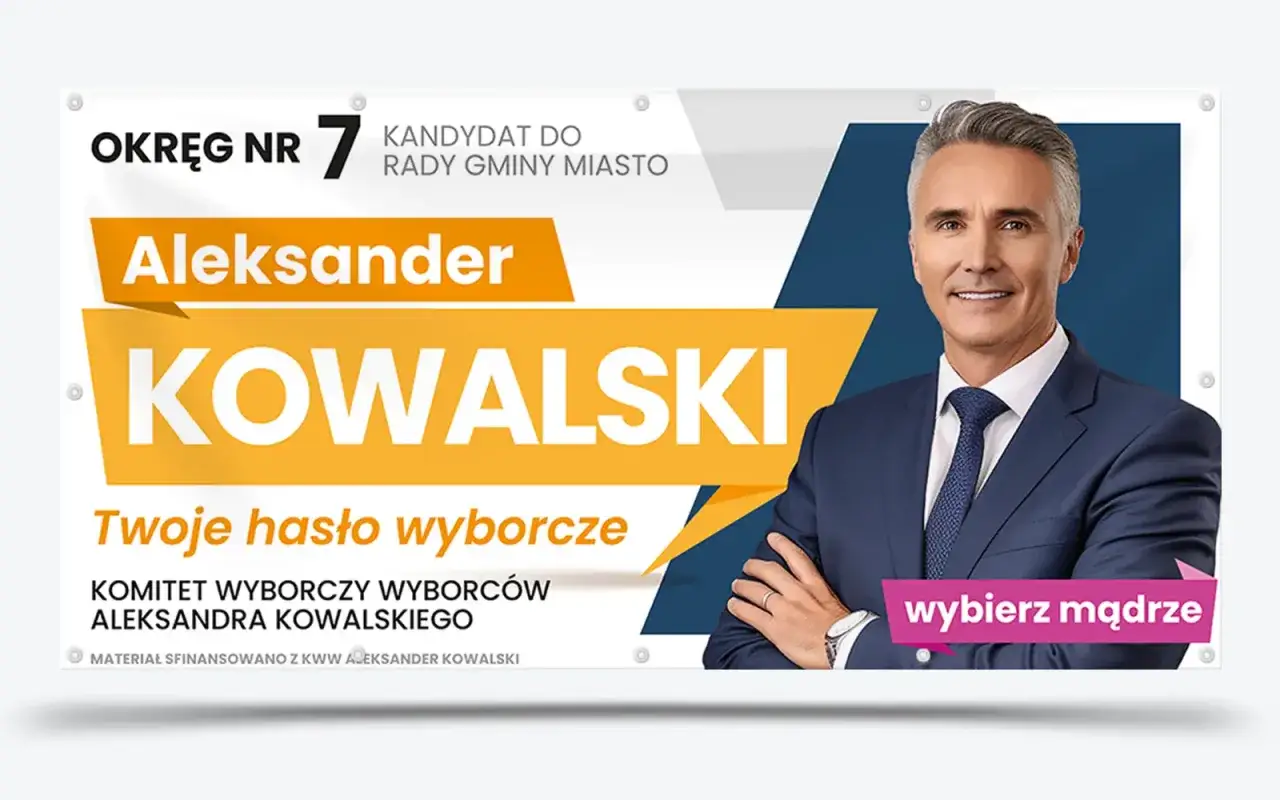 Aleksander Kowalski, kandydat do rady gminy, okręg nr 7.