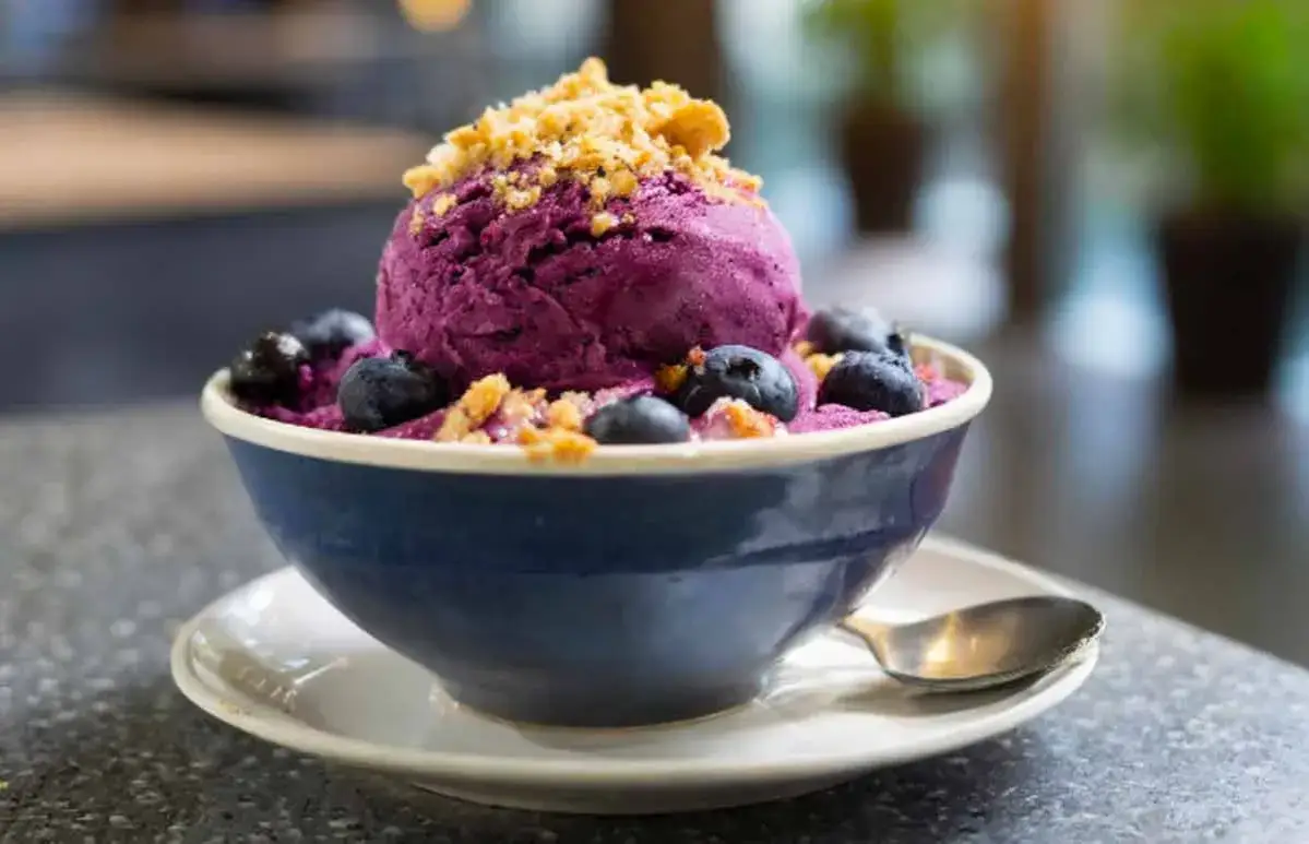 Domowy sorbet borówkowy