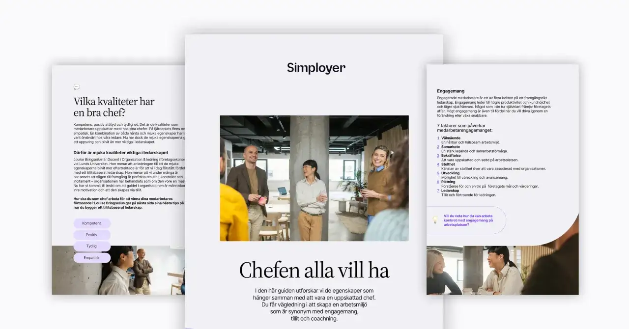 En chef som inspirerar med mjuka egenskaper. En svensk chef som bygger engagemang och tillit.