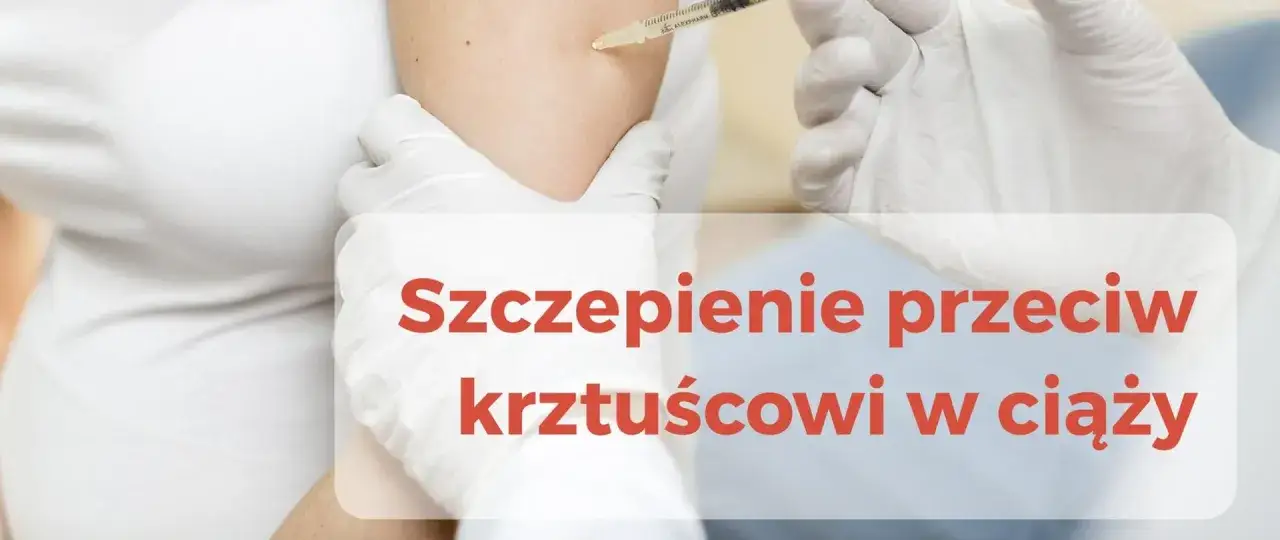 Rękawiczki ochronne i strzykawka podczas szczepienia przeciw krztuścowi w ciąży. Dbanie o zdrowie mamy i dziecka.