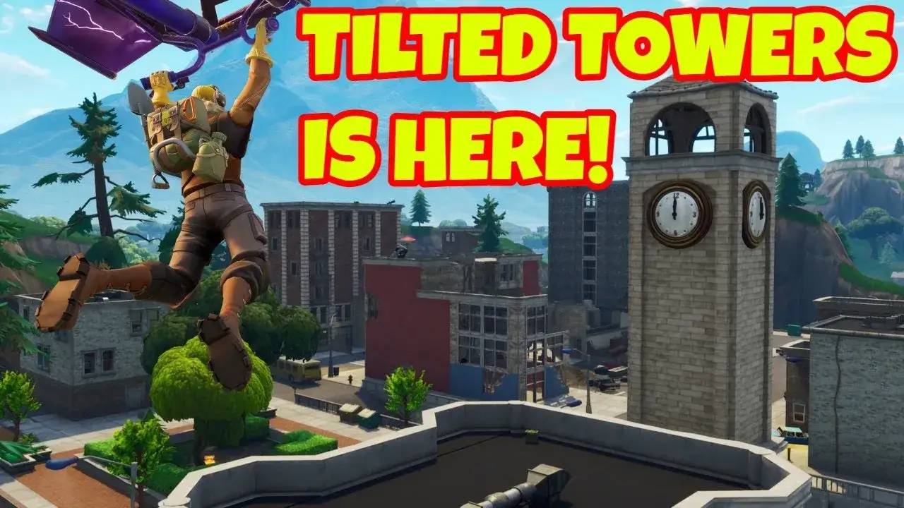 Zdjęcie Tilted Towers w Fortnite: Historia i obecność w każdym rozdziale gry