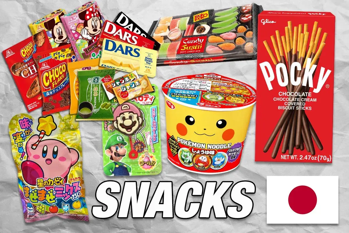 Japońskie przysmaki: Pocky, Pokémon Noodle, słodycze z Mario i Kirby, czekoladki Dars, Candy Sushi i inne.