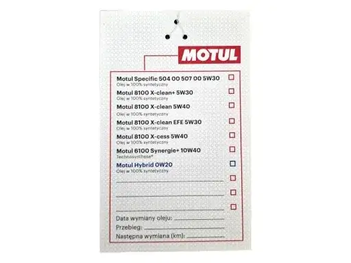Motul 5W-30 oryginalne opakowanie zabezpieczenia