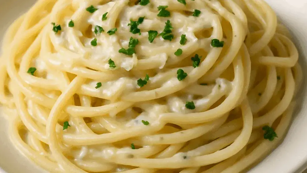 spaghetti z sosem serowym składniki