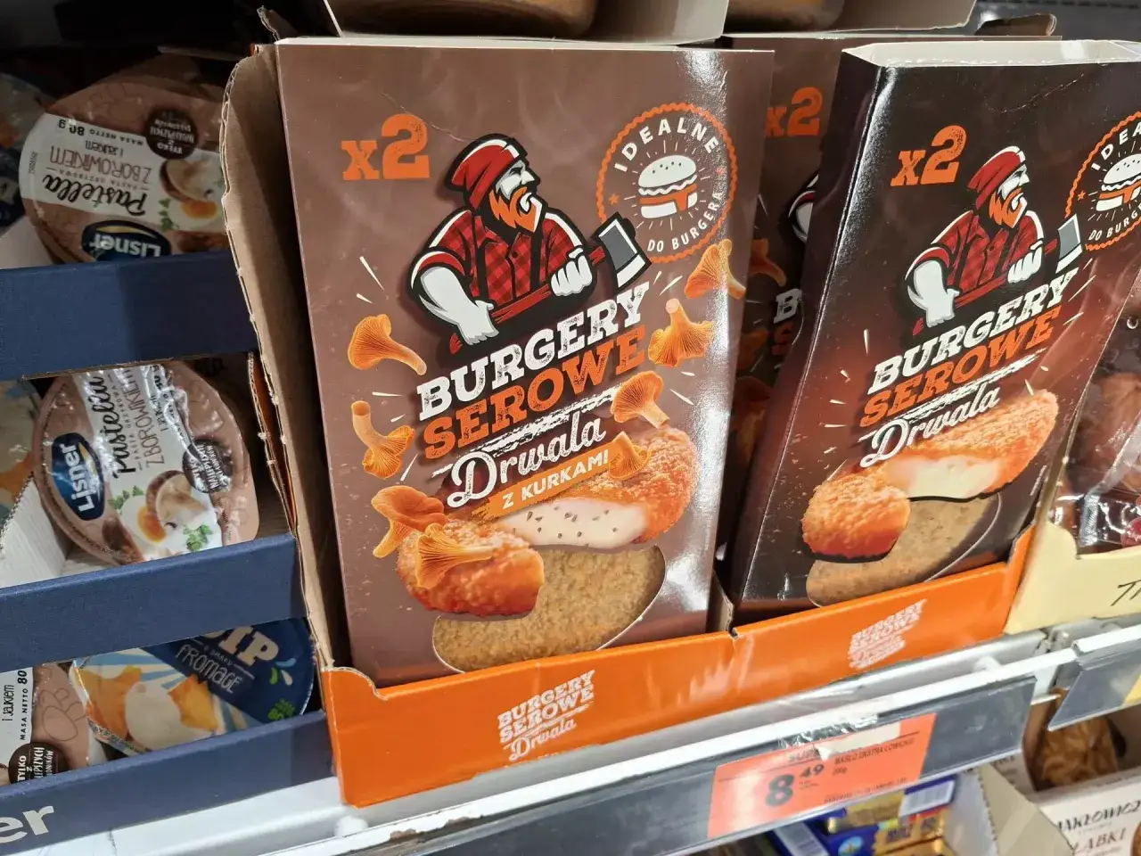 burger z biedronki z dodatkami