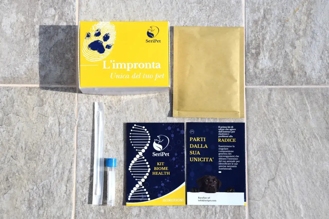 Kit per il test microbiota intestinale del tuo pet. Analizza la composizione genetica dei microrganismi per esigenze nutrizionali precise.