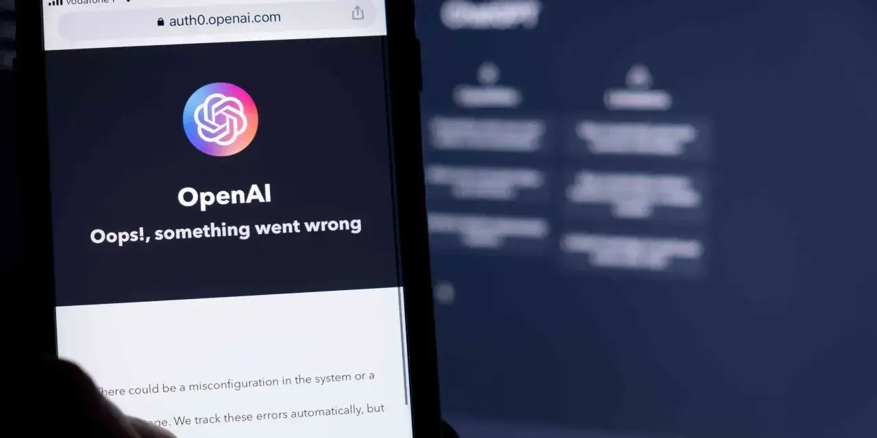 Na ekranie telefonu komunikat 