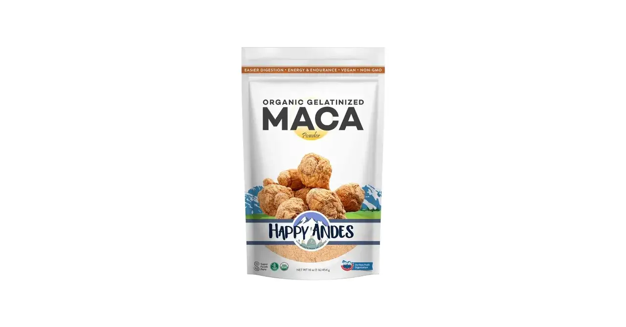 Bio-Maca-Pulver von Happy Andes für Energie und Ausdauer. Was ist Maca? Eine Wurzel aus den Anden, die für ihre adaptogenen Eigenschaften bekannt ist.