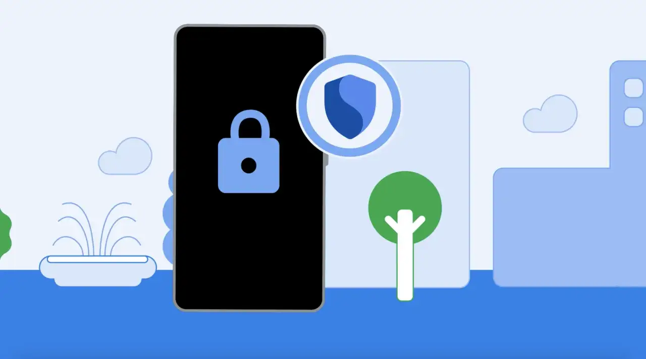 Un m&oacute;vil bloqueado con un candado y un escudo de seguridad. &iexcl;Ayuda! no encuentro mi movil.