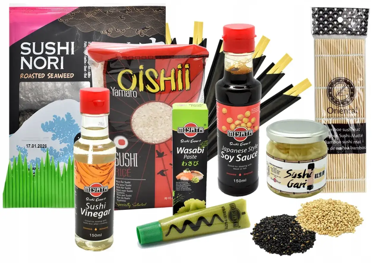 składniki do sushi, narzędzia do sushi
