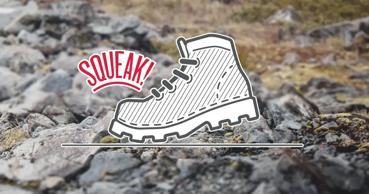 Illustration of a hiking boot with