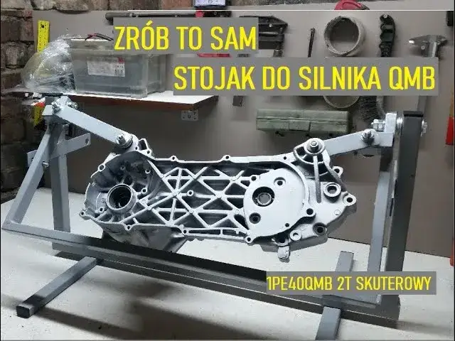 schemat stojaka na silnik DIY, konstrukcja I, konstrukcja podwójne T