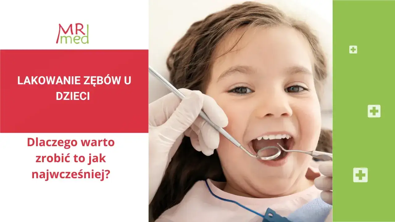 Uśmiechnięta dziewczynka u dentysty. Lakowanie zębów u dzieci to profilaktyka, a skutki uboczne są rzadkie.