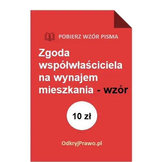 wynajem mieszkania wsp&oacute;łwłasność zgoda