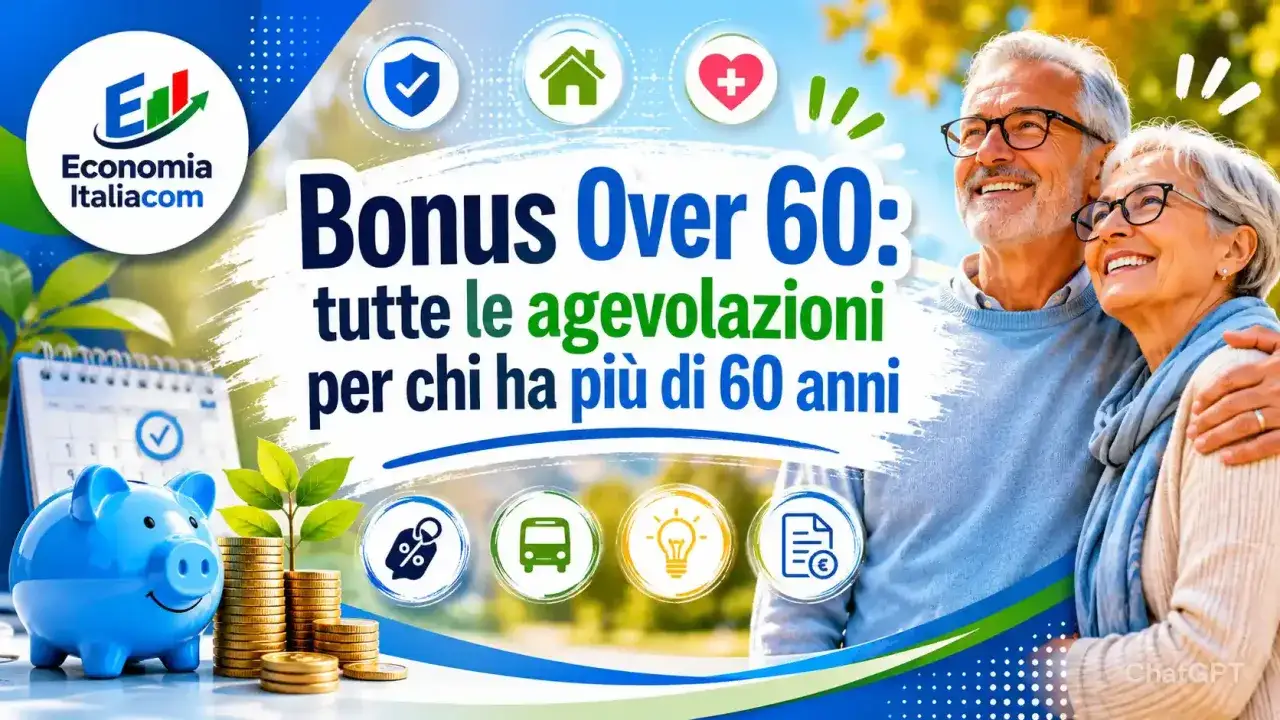 Coppia sorridente con testo 