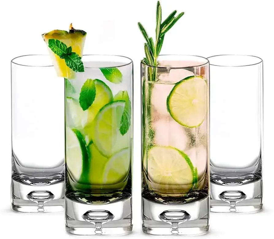 Rodzaje szklanek do drink&oacute;w i napoj&oacute;w, highball tumbler collins
