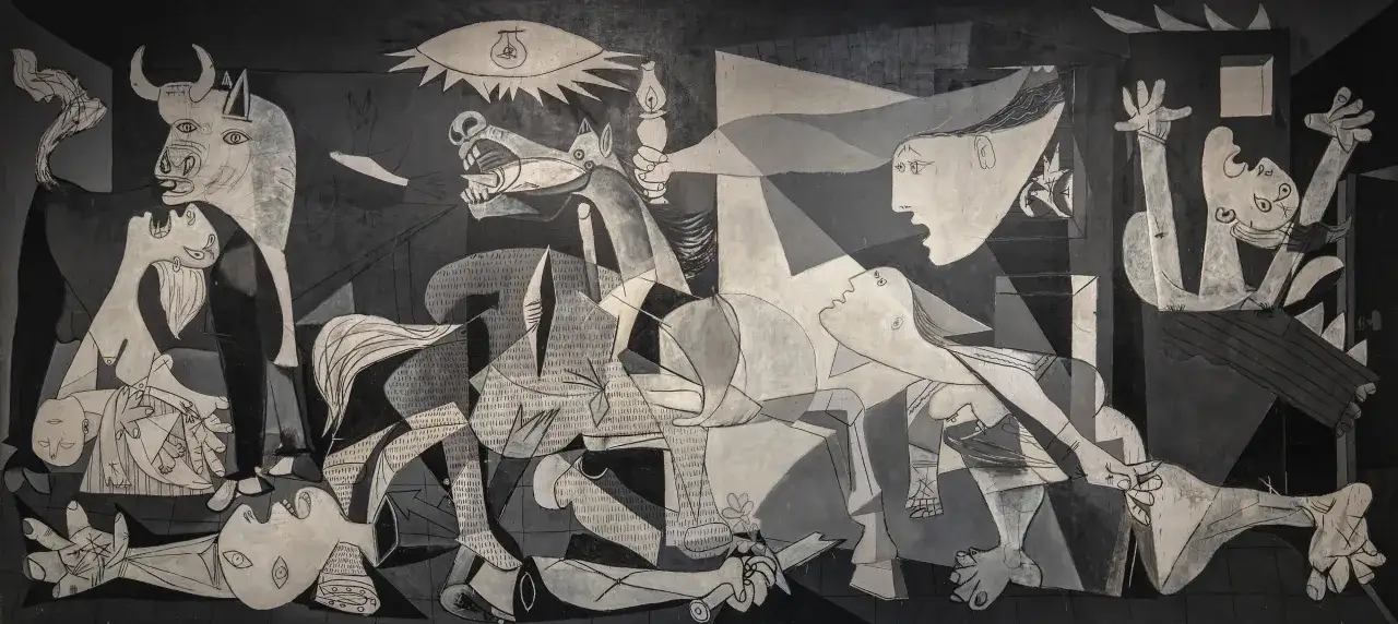 Pablo Picasso Guernica full painting detail
