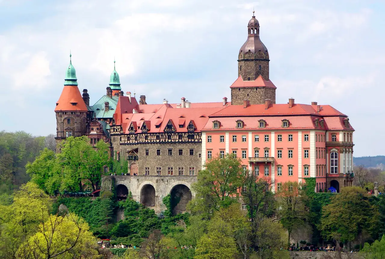 Zamek Książ widok z zewnątrz