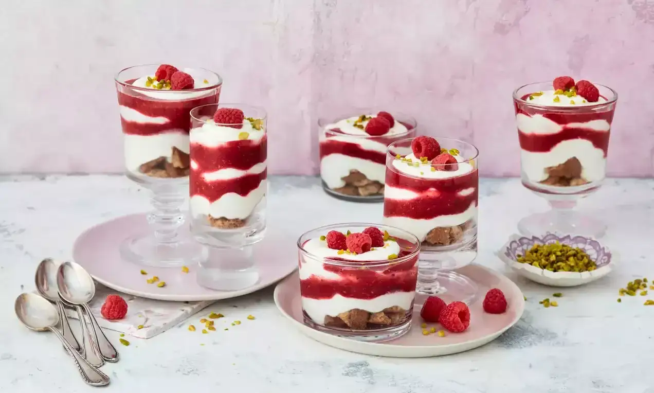 Himbeer Mascarpone Dessert im Glas