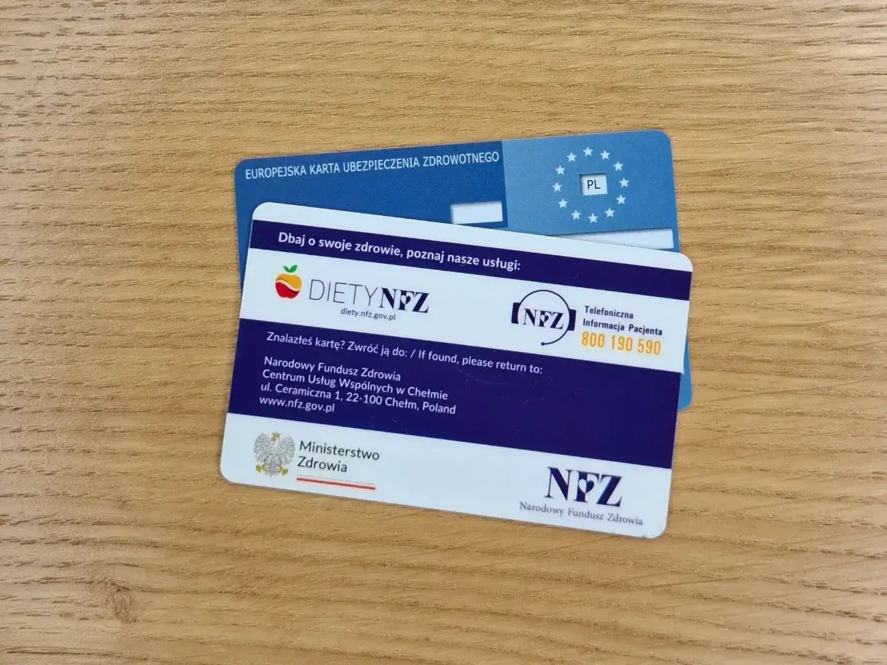 Europejska Karta Ubezpieczenia Zdrowotnego i karta Diety NFZ. Ekuz co to? To dowód ubezpieczenia zdrowotnego.