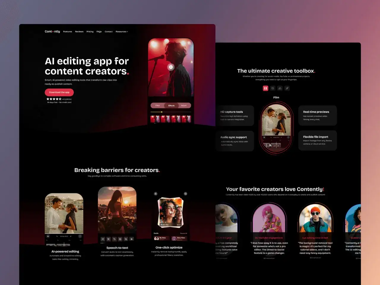 Learn how to edit a web template with AI-powered tools for content creators. This app simplifies video editing, offering features like HD capture and real-time previews.