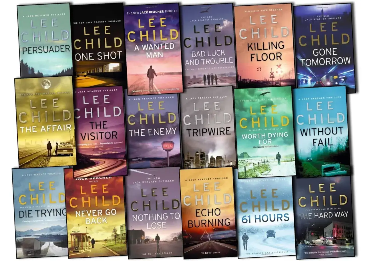 Kolekcja książek Lee Child z serii Jack Reacher. Poznaj kolejność czytania przygód tego bohatera.