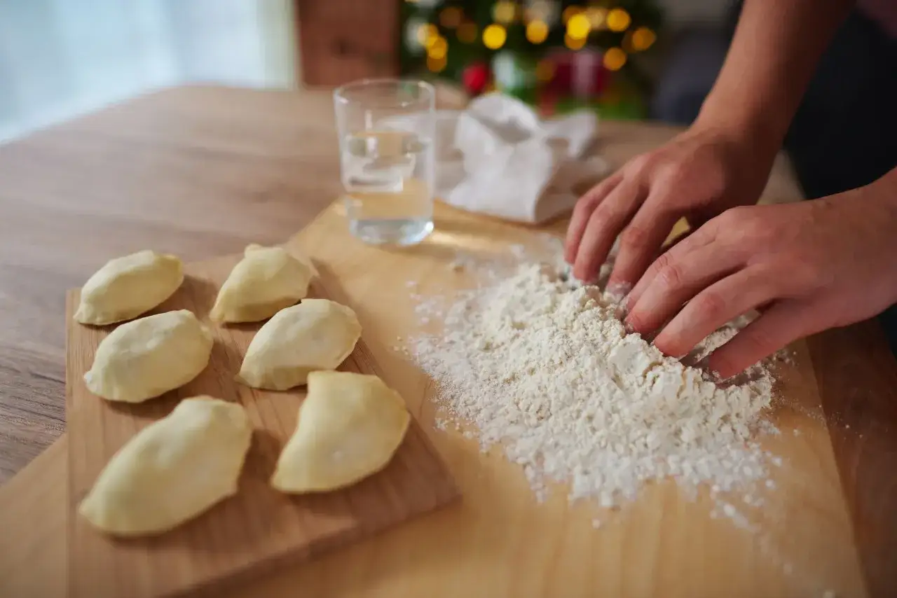 sklejone pierogi