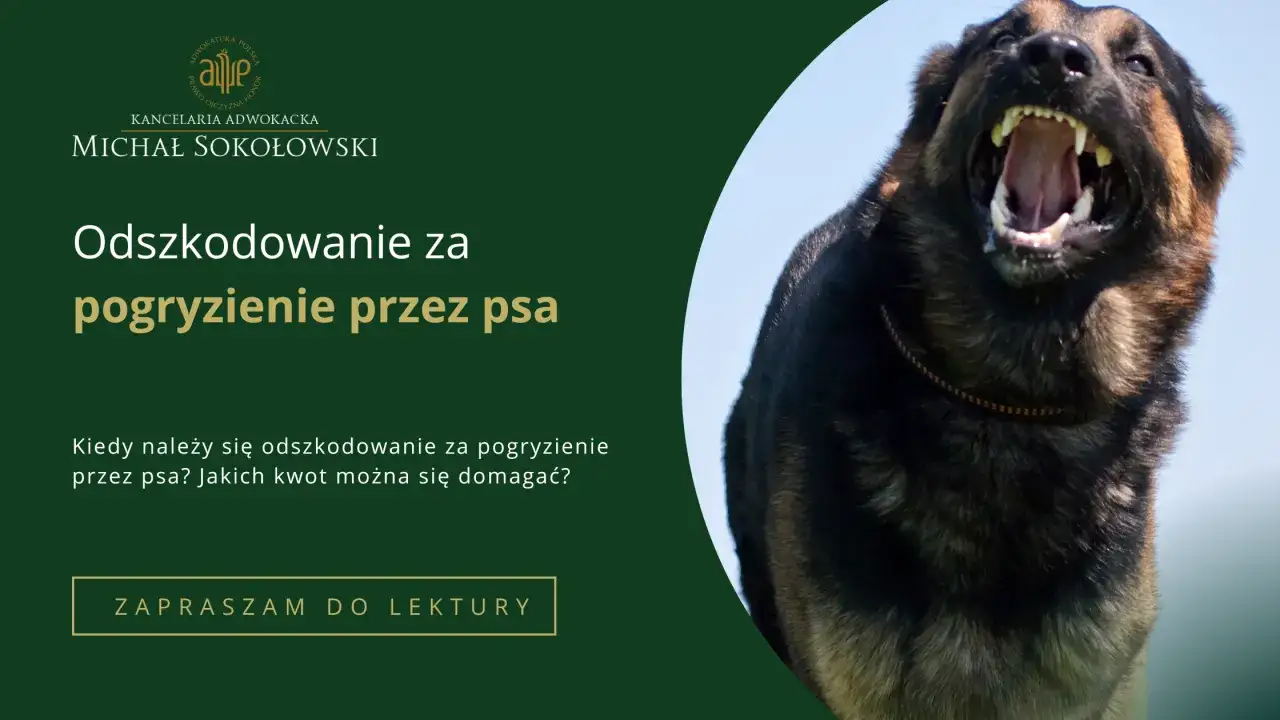 Agresywny pies z otwartym pyskiem. Tekst: