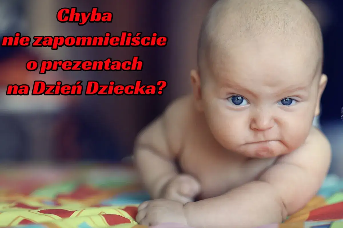 Maluch z groźną miną pyta: